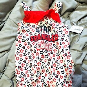 4th of July Ruffle Romper 3-6 months